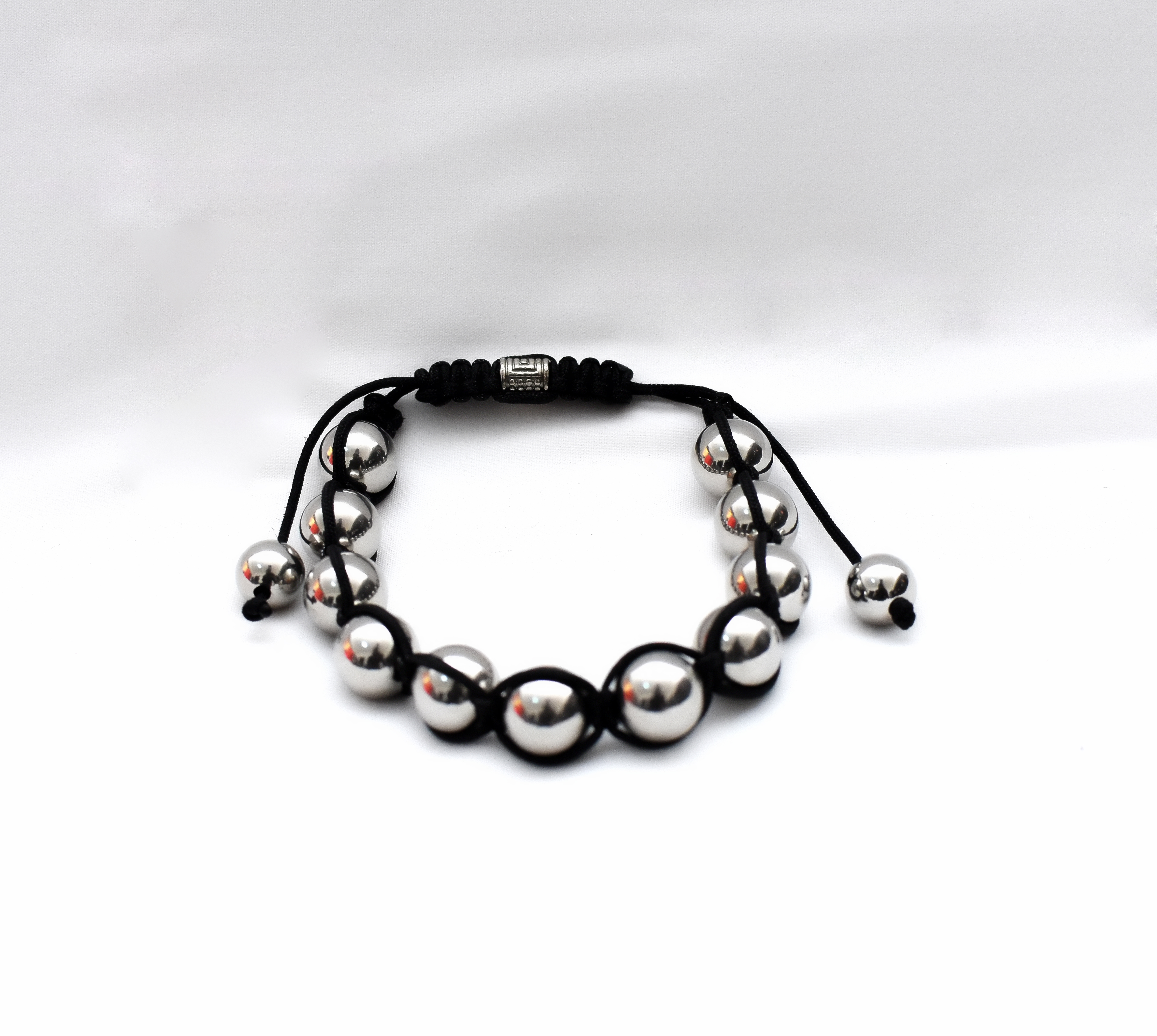 Silver coated shamballa Bracelet