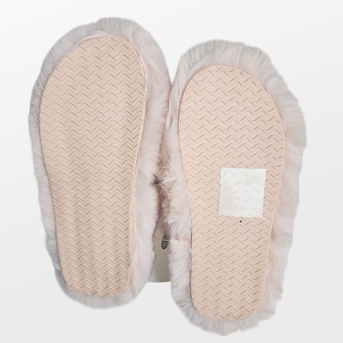 Memory Fur Double Strap Slippers Foam - Image 2